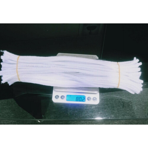 100 τεμάχια καθαριστικά σωλήνων, 12 χρώματα, 12"x0.6", στέλεχος σενίλ για χειροτεχνίες, 2