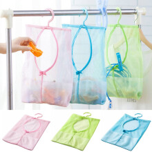 5er-Pack Mehrzweck-Wäscheklammerbeutel mit Kleiderbügel, Netz-Trockenbeutel für Wäsche, Dusche, Küche & Badezimmer – Kompatibel mit Türhaken
