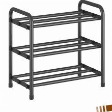 Étagère à chaussures extensible à 3 niveaux ultra-résistante, capacité de charge de 45 kg, montage sans outil en 3 minutes, peut contenir de 6