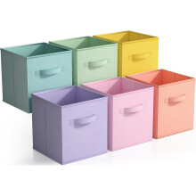 Foldable Storage Cube – Nonwoven PP & Cardboard, 11" L x
