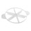 Round Cake Divider DoubleSided Equal Portion Marker Adjustable Transparent Plastic Cheesecake Slicer 6Cut 1
