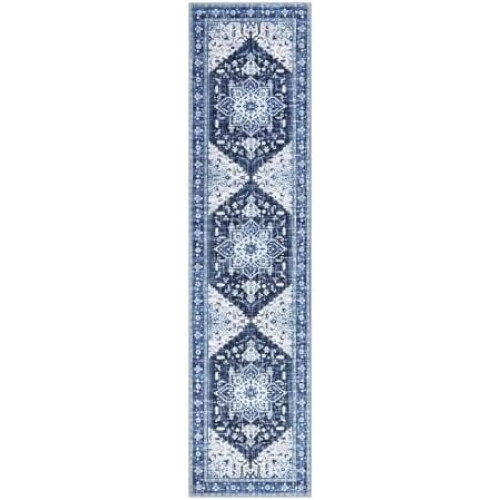 Boho Vintage Løbertæppe 60 cm x 3,6 cm Skridsikkert Vaskbart 1