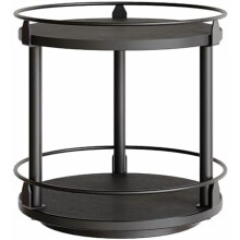 Raic Spíosraí Lazy Susan 2 Shraith Dubh SR22BK