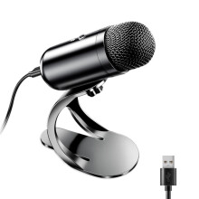 USB Computer Microphone with Mute Button, Omnidirectional Condenser, Plug & Play for PC, Mac, Laptop, YouTube – Compatible with Windows & macOS