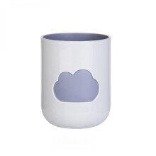 Kubek na szczoteczkę do zębów Clouds Couple, 1 szt., 13,5 uncji, dwukolorowy, pogrubiony kubek do picia, wykwintny uchwyt na szczoteczkę do