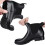 Botines Chelsea de goma impermeables para mujer 6