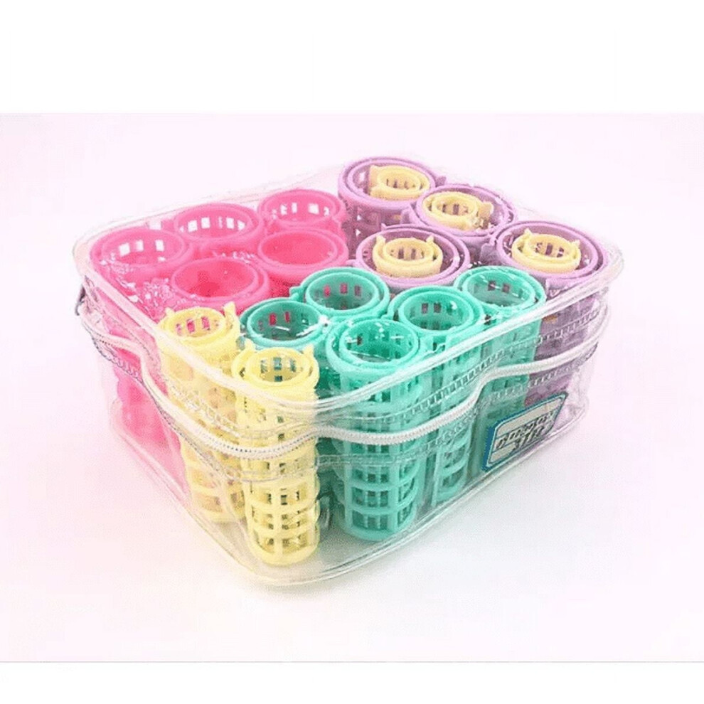 20 Pcs Self Grip Hair Roller Sets Hairdressing Curlers DIY Curly Hairstyle for Women Ladies