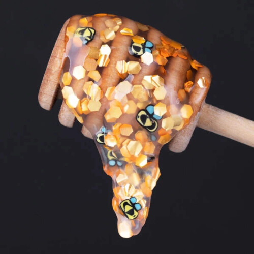 Μη τοξική λάσπη στόκου Honey Hive με κρυμμένα κομμάτια, κίτρινο 2