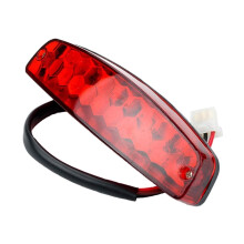 Universal LED Motorcycle Tail Light with Turn Signals Brake Light and License Plate Holder