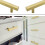 Gold Cabinet Handles Brushed Brass T-Bar Pulls 15 Pack 64mm 3