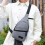 Crossbody borsttas, grijs, lichtgewicht, mini schoudertas 4