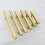 Gold Brushed Brass Cabinet Pulls 3" Hole Centres (Pack of 4