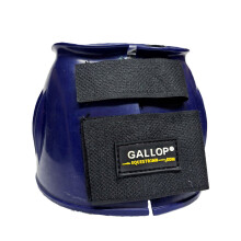 (Pony, Blue) Gallop Ribbed PVC Horse Overreach Boots