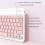 Étui-clavier pour iPad 9/8/7 (10,2") avec clavier rétroéclairé et 5
