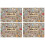 Σουπλά Coffee Farmhouse Tea 12x18 ίντσες Σετ 4 τεμαχίων 1