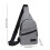 Crossbody borsttas, grijs, lichtgewicht, mini schoudertas 3