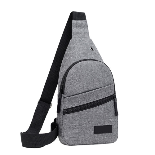 Crossbody borsttas, grijs, lichtgewicht, mini schoudertas 1