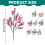 Lot de fleurs artificielles de gypsophile 1 3