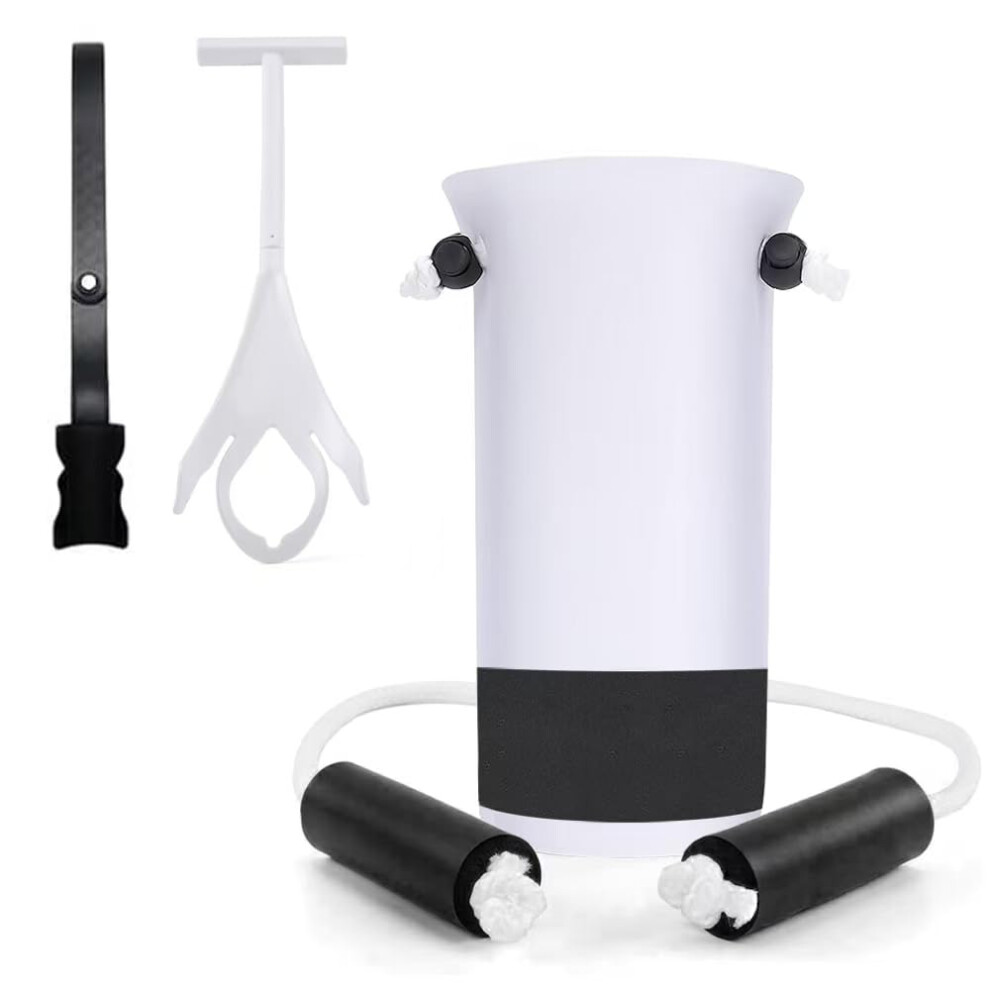 White Sock Aid Device For Seniors No Bending Stocking Aid Helper Easy On And Off Wear
