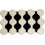 Modern zwart-wit vloerkleed in Y2K-stijl. 1