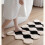 Διακόσμηση Δωματίου Y2K Cool Rugs Αισθητικό Ασπρόμαυρο Μοντέρνο Χαλί για Υπνοδωμάτιο 5