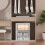 3-Pack Foldable Frame Storage Boxes, Oxford Fabric with Clear Window & Handles, 22L Each, Grey 8