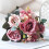 Artificial Flower Table Flag Heart Pattern Outdoor 7