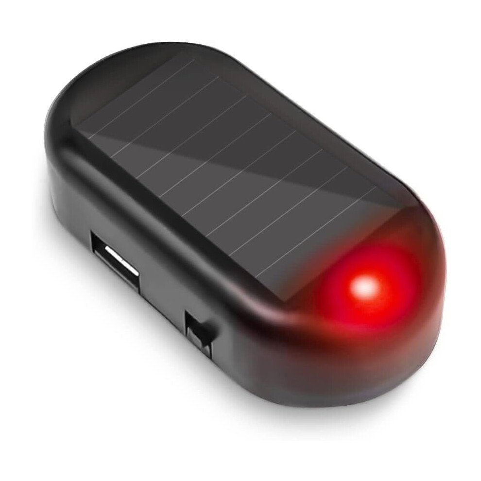 Car Antitheft Led Solar Powe Security With Smart Sensor And Usb Charging Light/Red 9169991182421