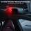 Car AntiTheft LED Light Solar Powered Security with Smart Sensor and USB Charging Red 4
