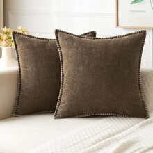 2er-Pack Chenille-Kissenbezüge (45,7 x 45,7 cm)