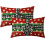 Capas de Almofada Lombar de Natal 30x50cm, Conjunto de 2 1