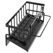 OUNONA Rack Szuflada na sztućce i organizer Półka kuchenna 23,00 x 10,50 x 9,50 cm, czarna