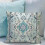 Μαξιλαροθήκες Boho από βαμβάκι, σετ 16x16 ιντσών, σε χρώμα γαλαζοπράσινου 5