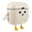 Beige Hanging Kitchen Trash Can with Lid26x25x15cm 1