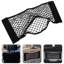 Worgeous1Set Schwarzer, faltbarer Mülleimer aus Polyester-Netzgewebe für Auto und Wohnmobil mit großem Fassungsvermögen und Wandmontage