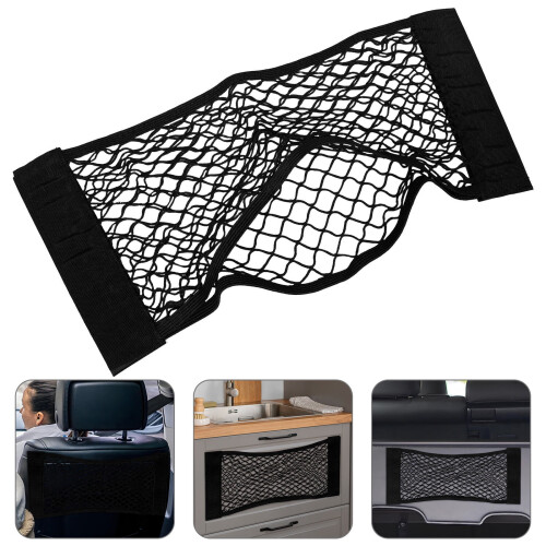 Worgeous1Set Μαύρος Πτυσσόμενος Κάδος Απορριμμάτων από Πολυεστερικό Δίχτυ για