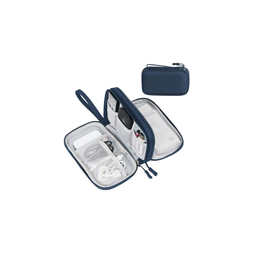 Electronic Organizer Bag Â Portable Waterproof Double-Layer Cable, Charger & Earphone Carry Case Compatible With All Devices 9448196277904