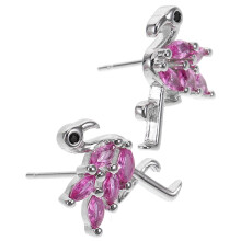 Worgeous1Pair söpöt flamingo pienet korvakorut naisille sirot eläinnastat muotikorut koristelu juhlat syntymäpäivälahja tytär multi