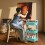 Rolling Cart Organizer Plastic 3-Tier Turquoise 6