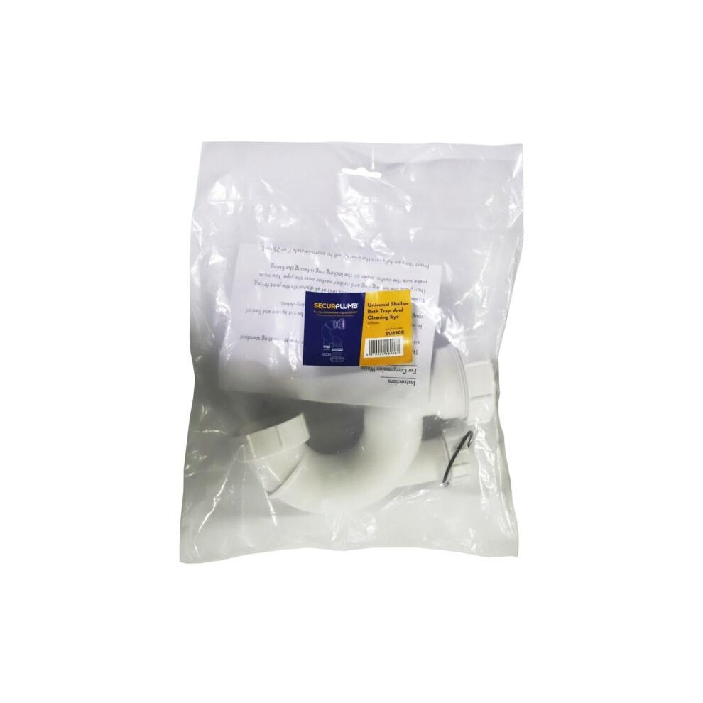 Securplumb Shallow Bath Trap 5063884436650