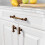 10 τεμάχια λαβές ντουλαπιών κουζίνας από ορείχαλκο αντίκα 3,75 ιντσών (96 χιλ.), vintage 2