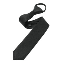 Gravata masculina e infantil de cor sólida com zíper, pré-amarrada, estilo skinny, para ocasiões formais, casamentos e baladas.