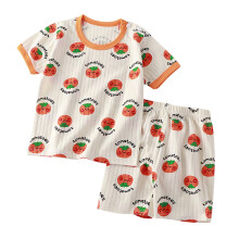 Itsun Toddler Pyjamas, Småbørn Børn Piger Drenge Blød Behagelig Print Raglan Nattøj Pyjamas Pyjamas 2 stk. Sæt Orange 6-7 år