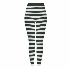 Halloweenre való női csíkos jóganadrág – puha, kefélt, rugalmas leggings cosplayhez és fitneszhez, S-3XL, többszínű