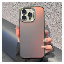 Pouzdro na telefon s gradientním pokovováním kompatibilní s iPhone 12/13/14/15Pro Max a iPhone 11 – oslnivě černý pevný kryt objektivu