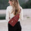 Τσάντα Crossbody, αδιάβροχη δερμάτινη τσάντα Sling για γυναίκες, τσάντα Crossbody με 4