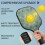Σετ κουπιών Pickleball από fiberglass με λουλούδια και 2 μπάλες και τσάντα – Συμβατό με 2