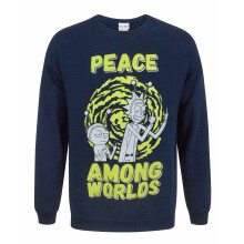 Rick And Morty Mens Peace Among Worlds Sweatshirt