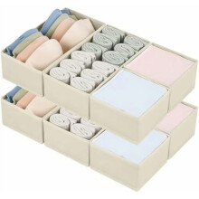 Set van 8 stoffen lade-organizers