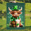 St. Patricks dag hageflagg 30x43 cm dobbeltsidig 3
